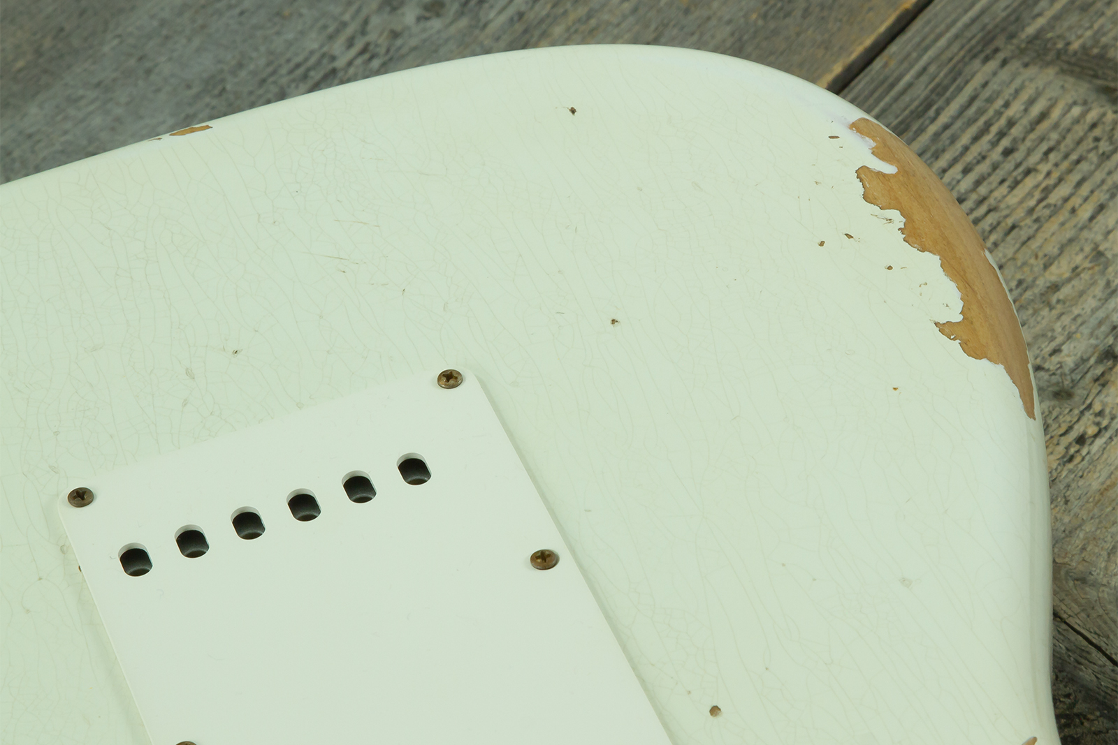 Fender Custom Shop Strat 1964 L-series 3s Trem Rw #l11710 - Heavy Relic Olympic White - Elektrische gitaar in Strat vorm - Variation 11