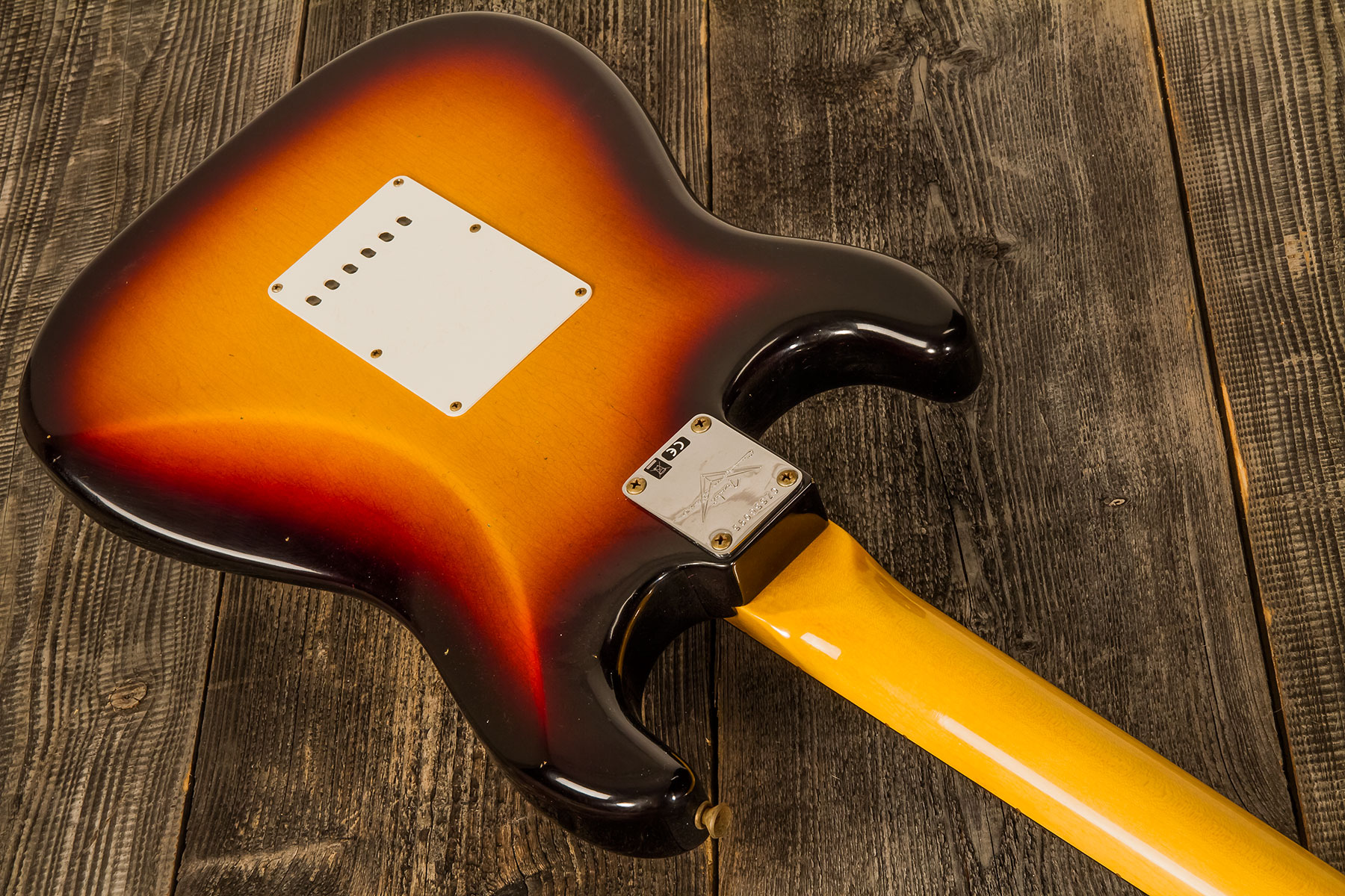 Fender Custom Shop Strat 1964 3s Trem Rw - Journeyman Relic Target 3-color Sunburst - Elektrische gitaar in Str-vorm - Variation 2
