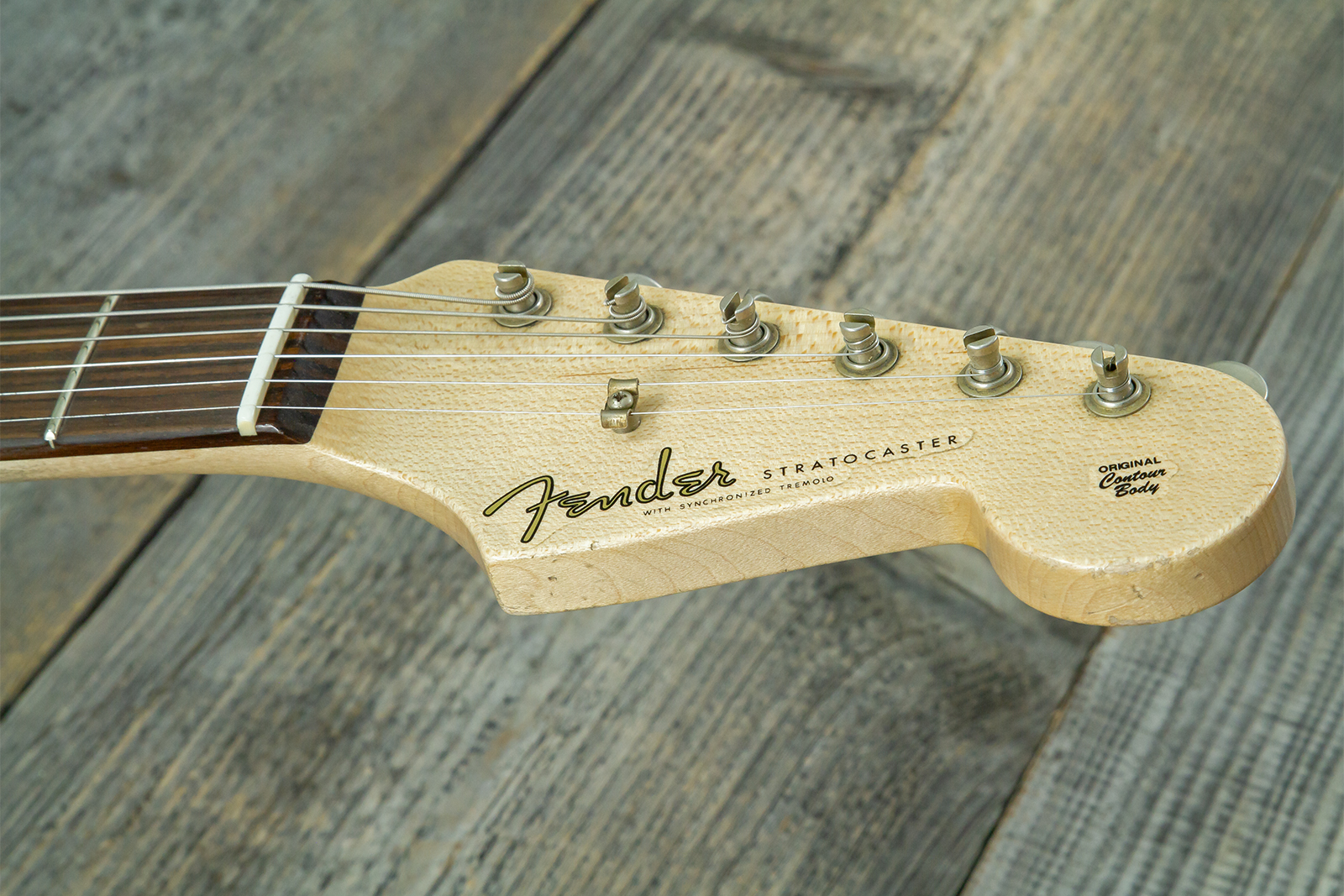 Fender Custom Shop Strat 60s Mb A.hicks 3s Trem Rw #4681 #ah0416 - Relic 3-color Sunburst - Elektrische gitaar in Strat vorm - Variation 7