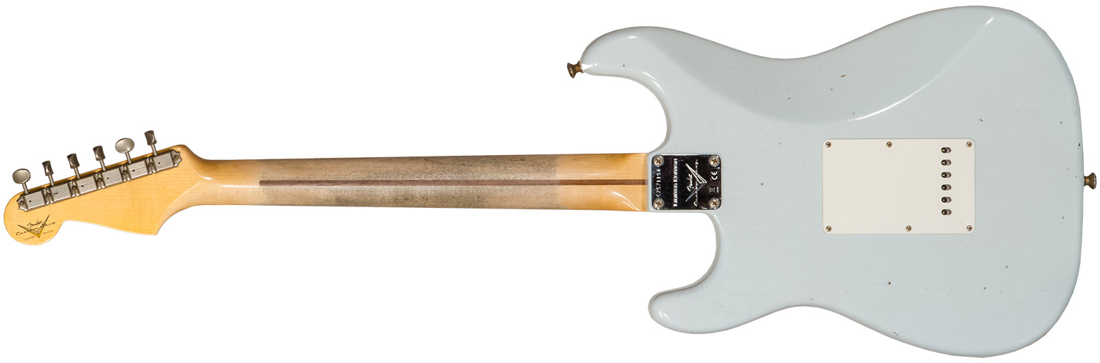 Fender Custom Shop Strat Tomatillo Special 3s Trem Mn #cz571194 - Journeyman Relic Aged Sonic Blue - Elektrische gitaar in Str-vorm - Variation 1