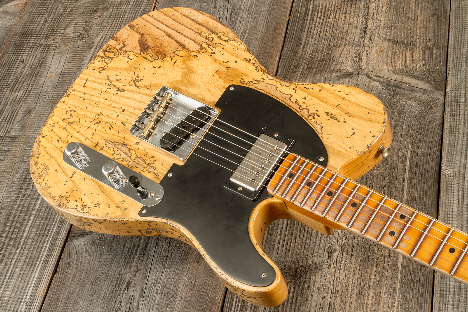 Fender Custom Shop Tele 1951 Sh Mn #r13524 - Super Heavy Relic Natural - Televorm elektrische gitaar - Variation 2