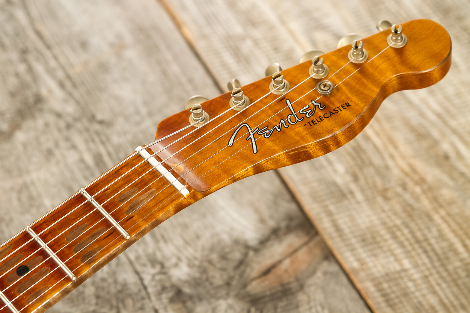 Fender Custom Shop Tele 1952 2s Ht Mn #r136733 - Relic Copper - Televorm elektrische gitaar - Variation 9