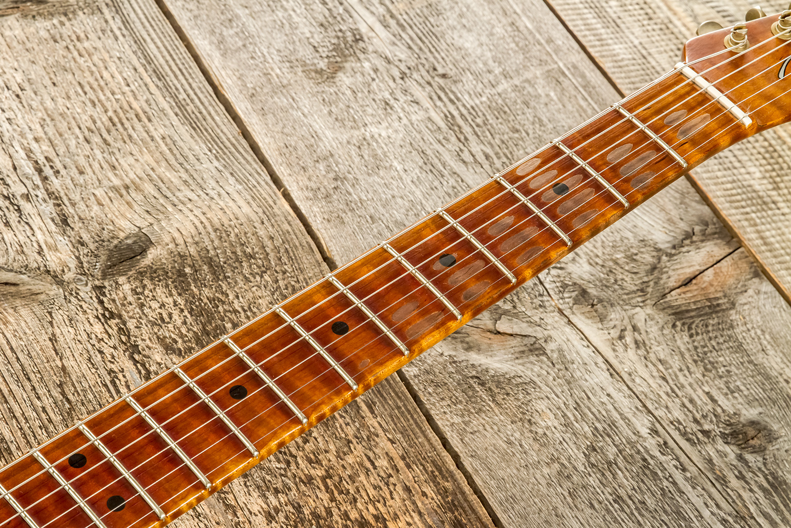 Fender Custom Shop Tele 1952 2s Ht Mn #r136733 - Relic Copper - Televorm elektrische gitaar - Variation 7