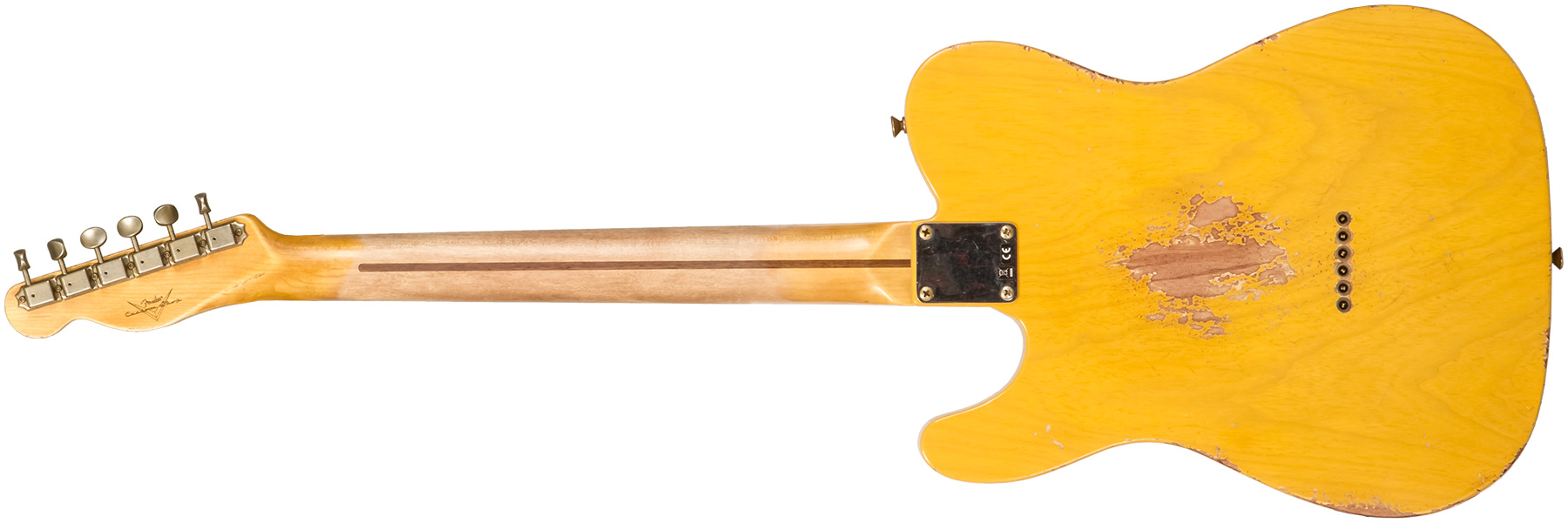 Fender Custom Shop Tele 1952 2s Ht Mn #r137046 - Butterscotch Blonde - Televorm elektrische gitaar - Variation 1