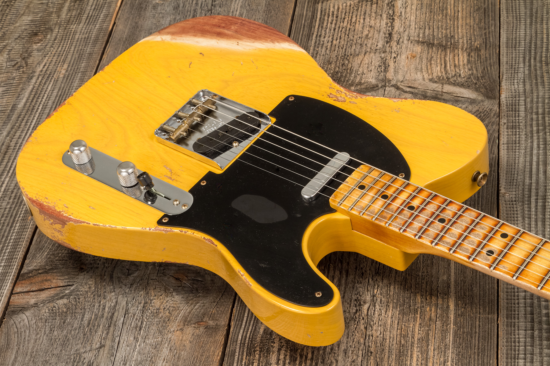 Fender Custom Shop Tele 1952 2s Ht Mn #r137046 - Butterscotch Blonde - Televorm elektrische gitaar - Variation 2