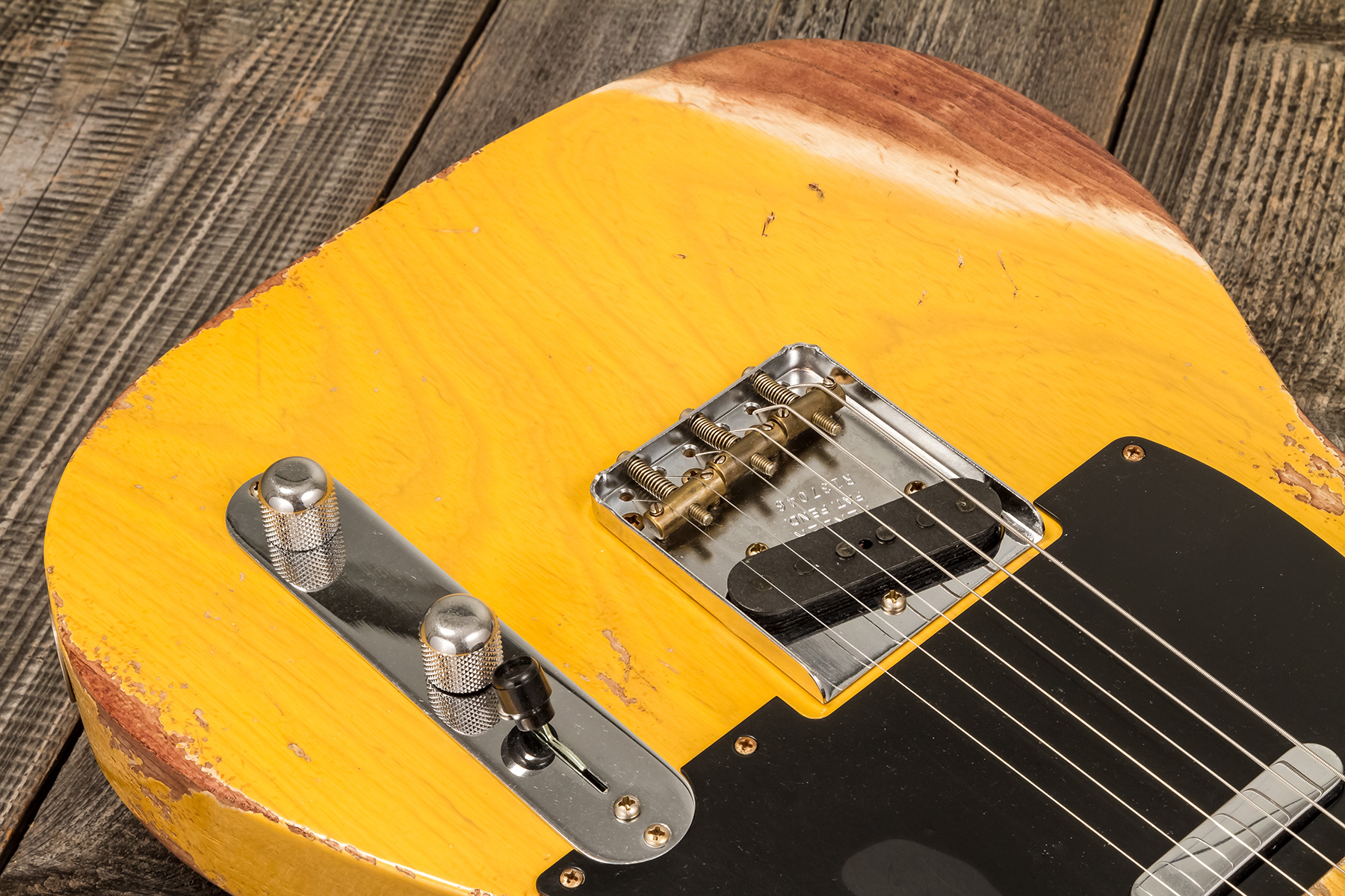 Fender Custom Shop Tele 1952 2s Ht Mn #r137046 - Butterscotch Blonde - Televorm elektrische gitaar - Variation 3