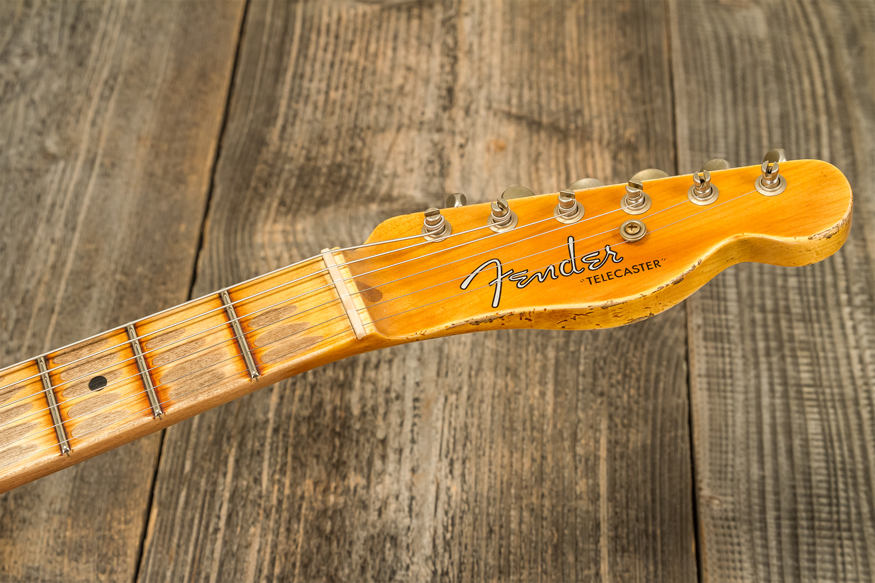 Fender Custom Shop Tele 1952 2s Ht Mn #r137046 - Butterscotch Blonde - Televorm elektrische gitaar - Variation 7