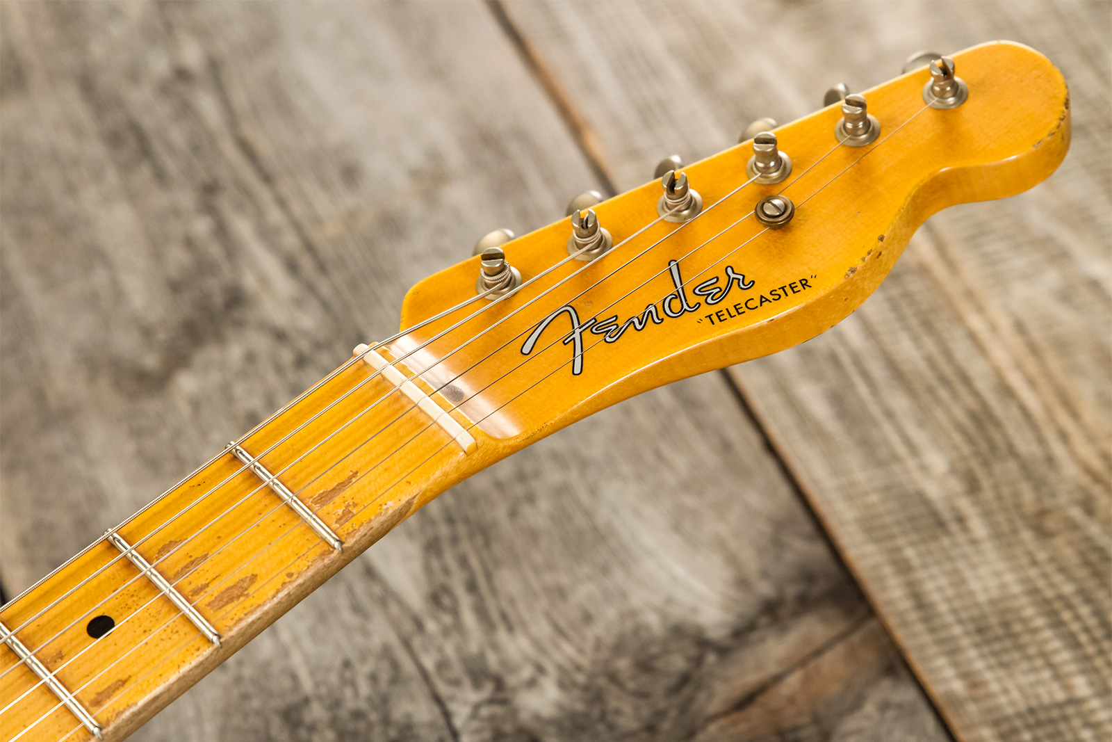 Fender Custom Shop Tele 1952 Masterbuilt A.hicks 2s Ht Mn #r126811 - Relic Smoked Butterscotch Blonde - Televorm elektrische gitaar - Variation 10