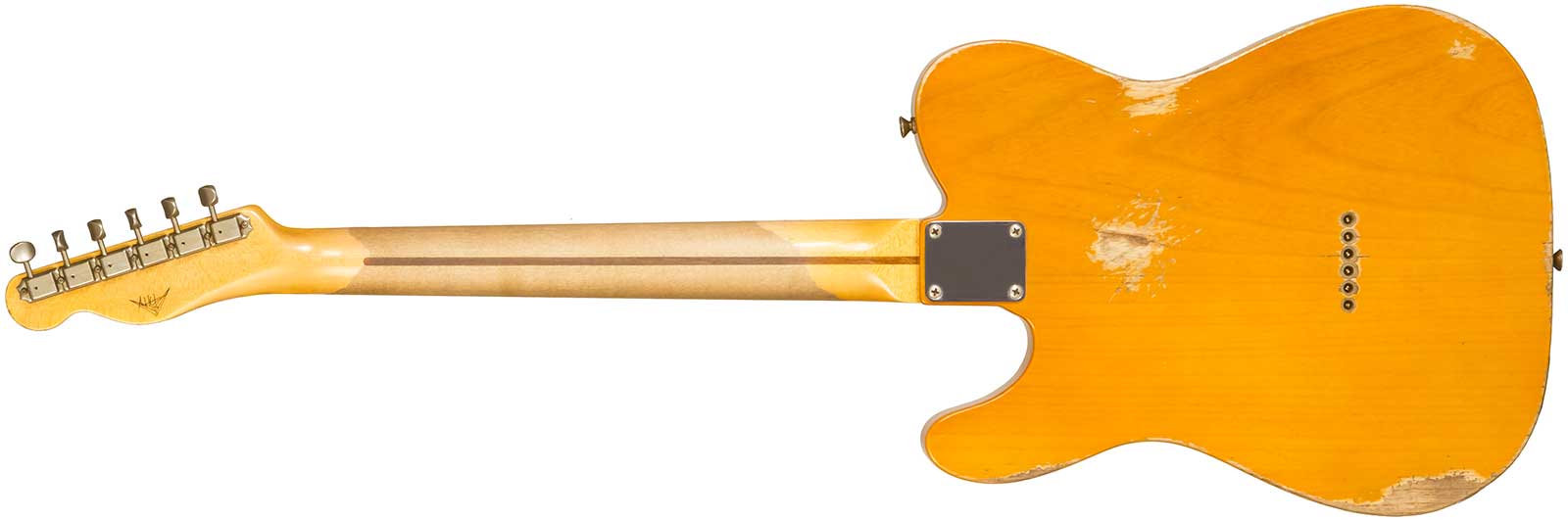 Fender Custom Shop Tele 1952 Masterbuilt A.hicks 2s Ht Mn #r126811 - Relic Smoked Butterscotch Blonde - Televorm elektrische gitaar - Variation 1