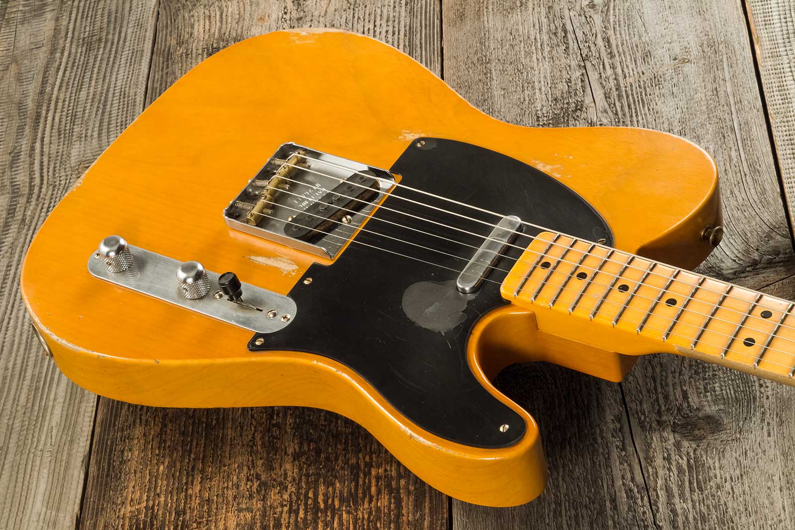 Fender Custom Shop Tele 1952 Masterbuilt A.hicks 2s Ht Mn #r126811 - Relic Smoked Butterscotch Blonde - Televorm elektrische gitaar - Variation 3