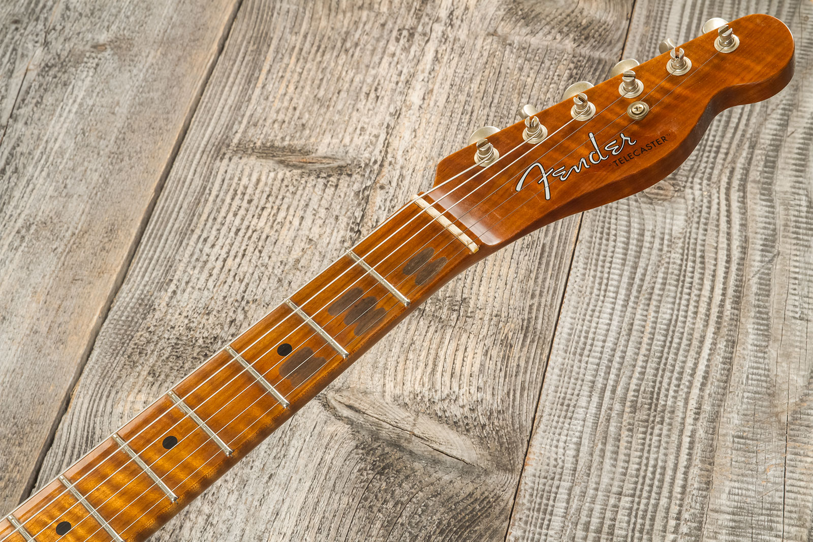 Fender Custom Shop Tele 1955 2s Ht Mn #cz573416 - Journeyman Relic Nocaster Blonde - Televorm elektrische gitaar - Variation 8