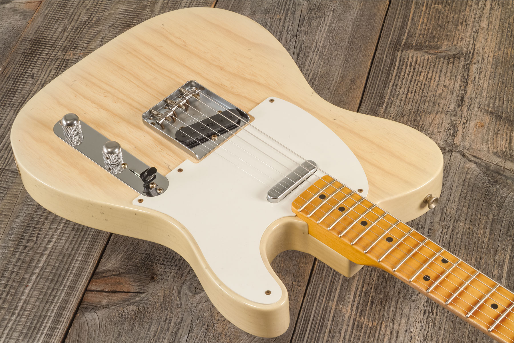 Fender Custom Shop Tele 1955 2s Ht Mn #cz580065 - Journeyman Relic Natural Blonde - Elektrische gitaar in Str-vorm - Variation 2