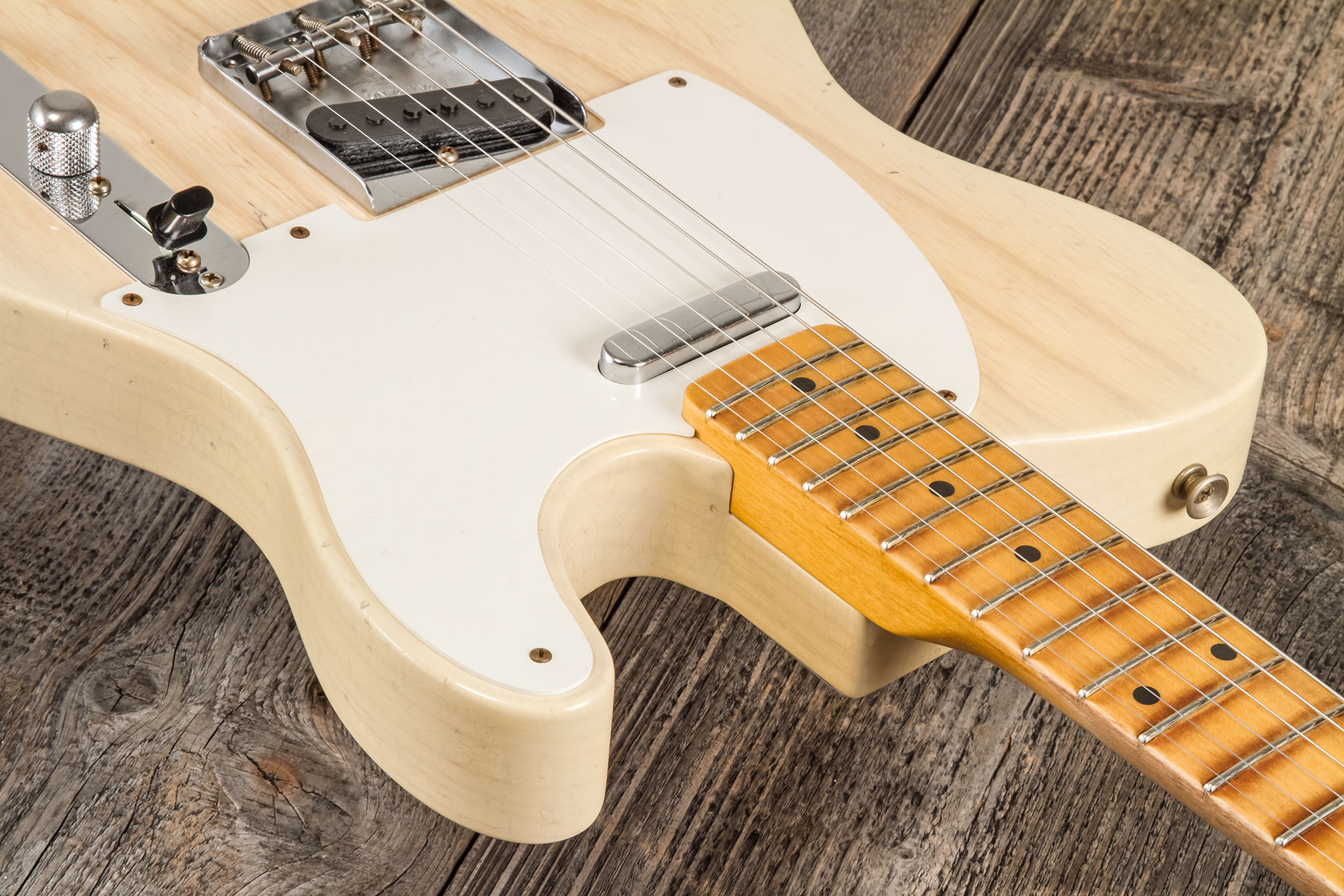 Fender Custom Shop Tele 1955 2s Ht Mn #cz580065 - Journeyman Relic Natural Blonde - Elektrische gitaar in Str-vorm - Variation 4