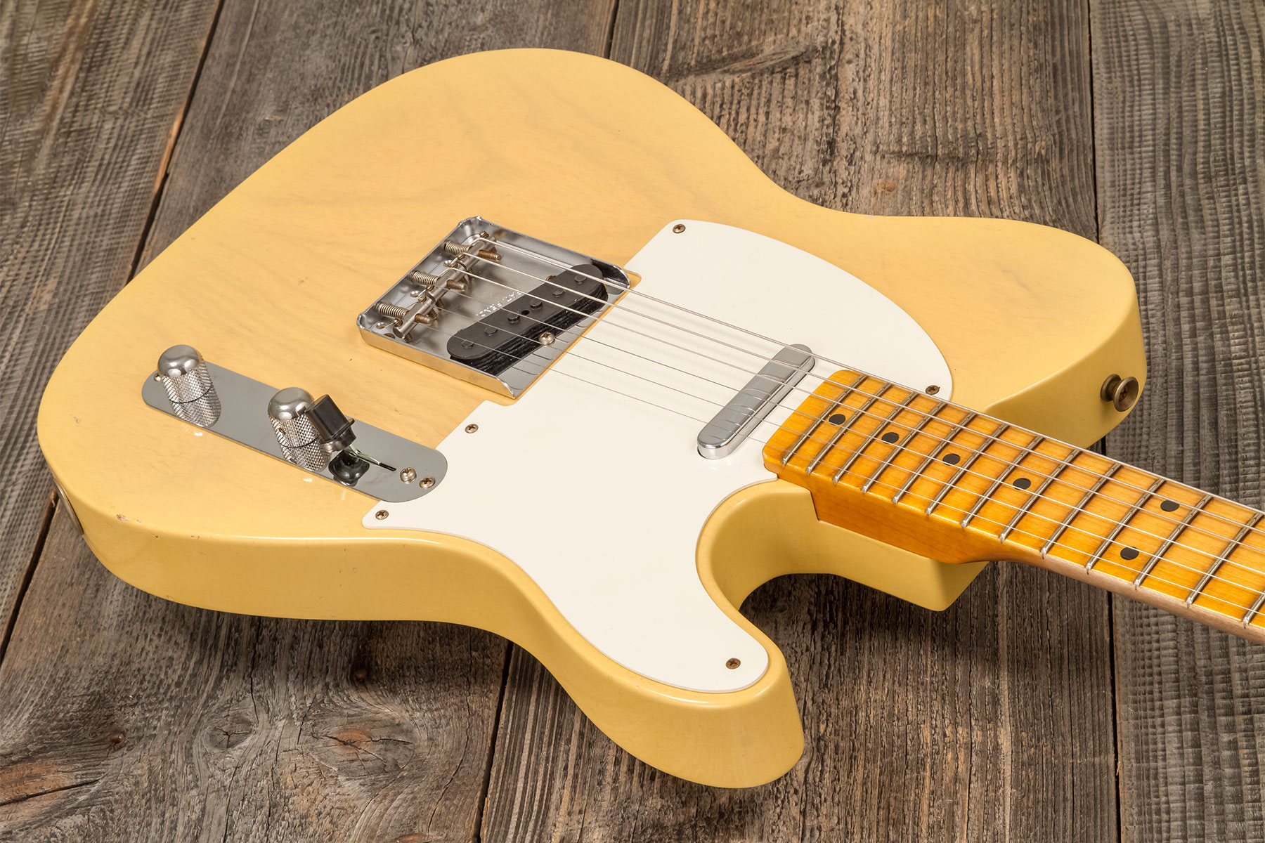 Fender Custom Shop Tele 1955 Ltd 2s Ht Mn #cz579629 - Journeyman Relic Natural Blonde - Televorm elektrische gitaar - Variation 2