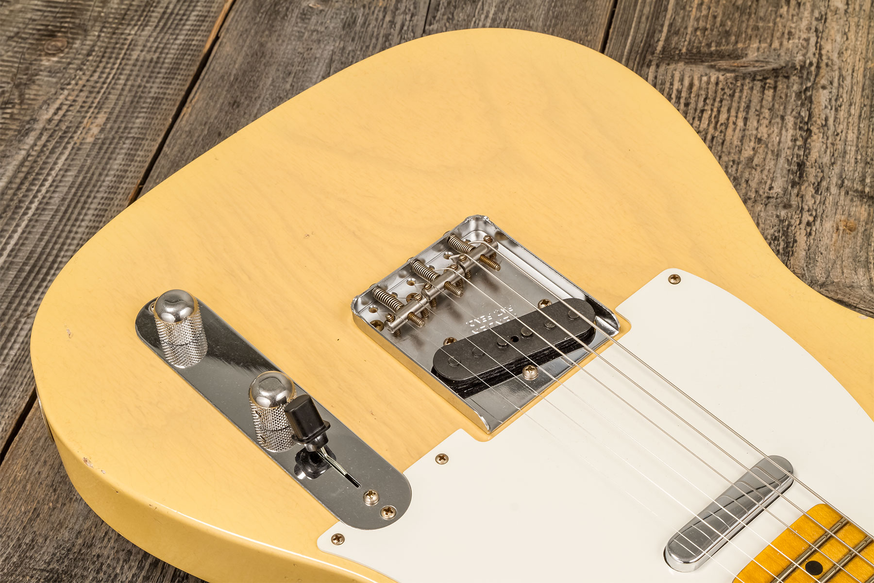 Fender Custom Shop Tele 1955 Ltd 2s Ht Mn #cz579629 - Journeyman Relic Natural Blonde - Televorm elektrische gitaar - Variation 3