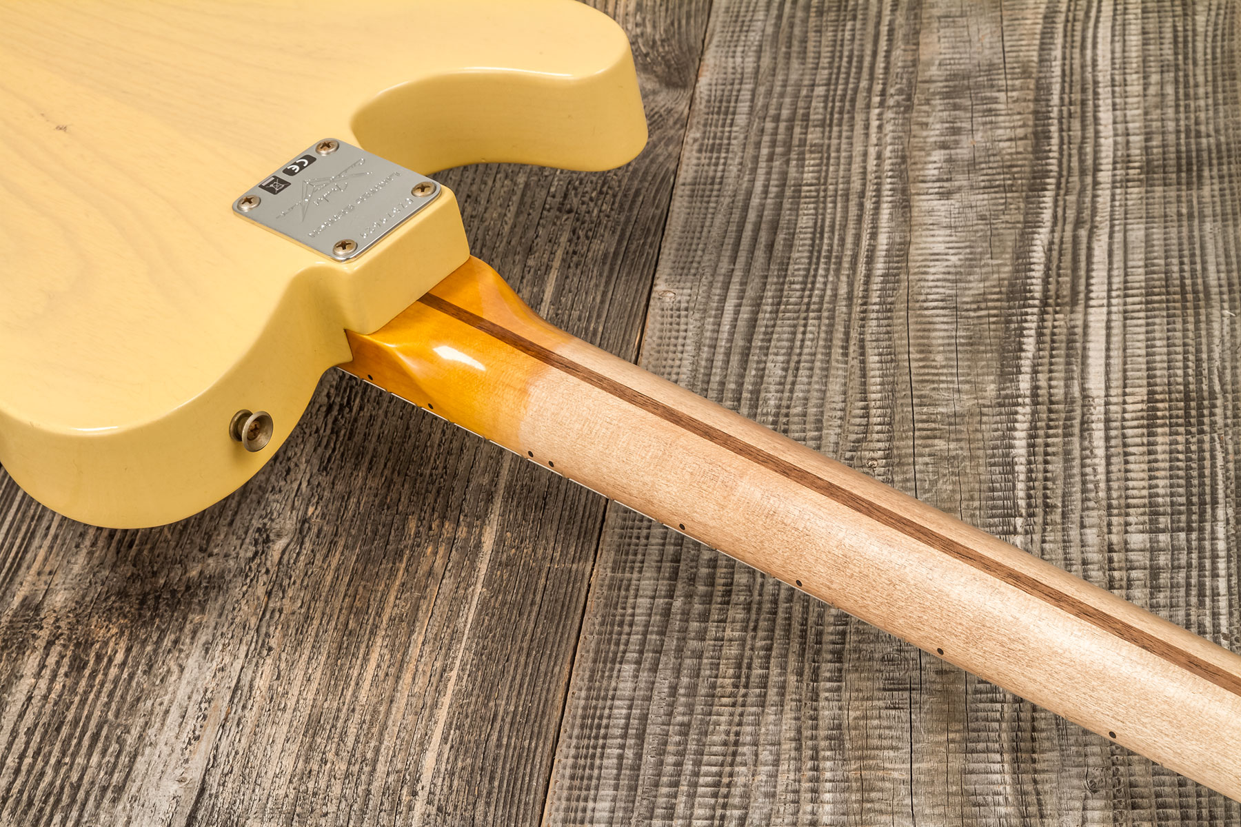 Fender Custom Shop Tele 1955 Ltd 2s Ht Mn #cz579629 - Journeyman Relic Natural Blonde - Televorm elektrische gitaar - Variation 7