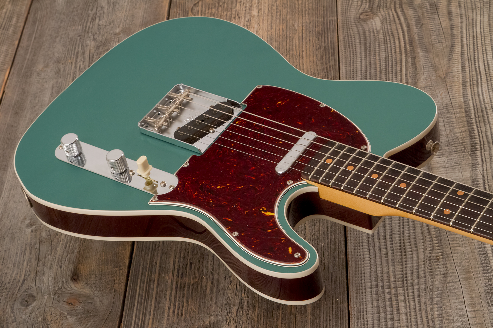 Fender Custom Shop Tele 1959 Custom 2s Ht Rw #r146032 - Time Capsule Sherwood Metallic - Televorm elektrische gitaar - Variation 2