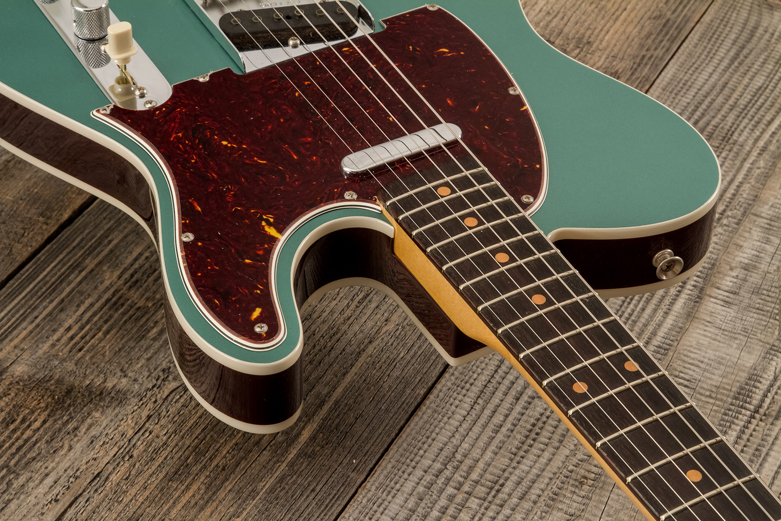 Fender Custom Shop Tele 1959 Custom 2s Ht Rw #r146032 - Time Capsule Sherwood Metallic - Televorm elektrische gitaar - Variation 4