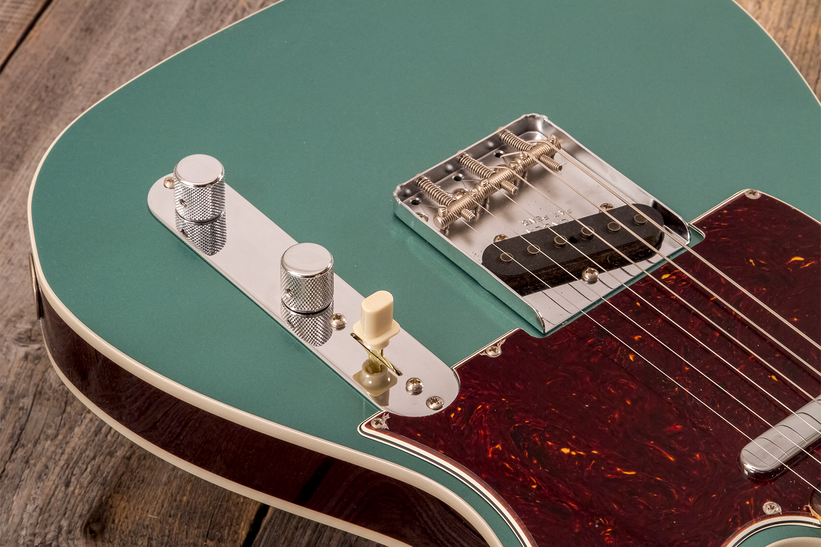 Fender Custom Shop Tele 1959 Custom 2s Ht Rw #r146446 - Time Capsule Sherwood Metallic - Televorm elektrische gitaar - Variation 3