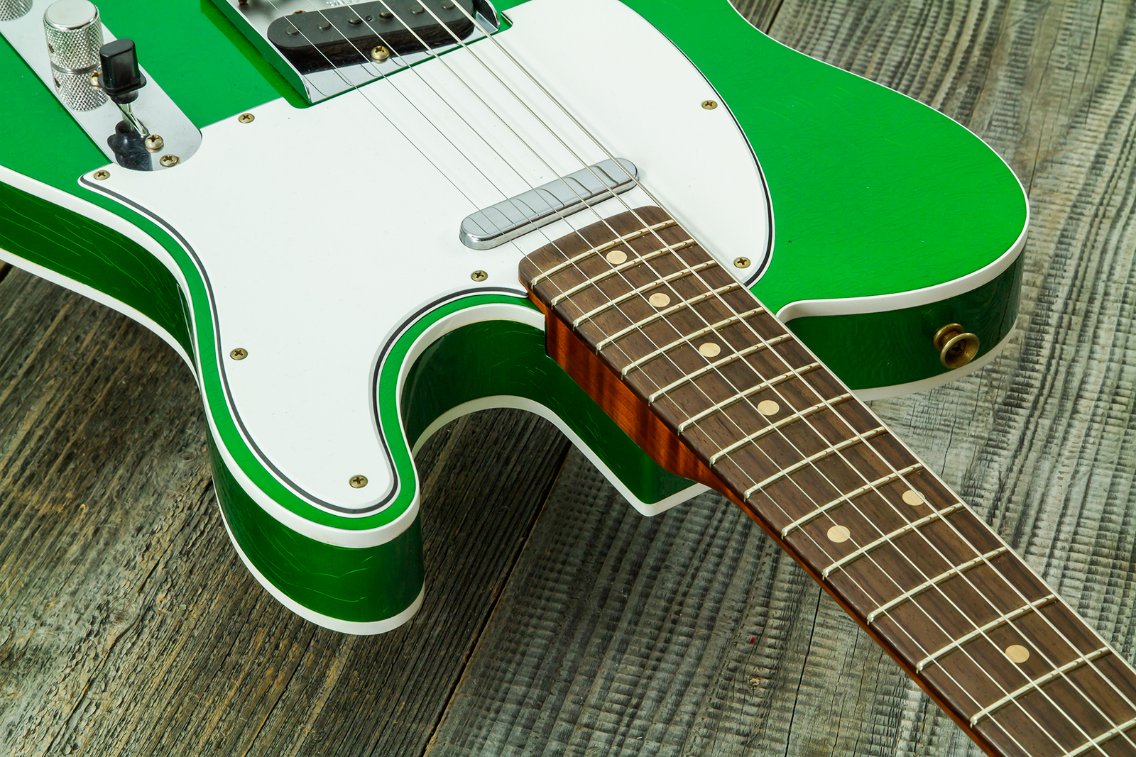 Fender Custom Shop Tele 1959 Vintage Custom 2s Ht Rw #r147917 - Journeyman Relic Candy Green - Televorm elektrische gitaar - Variation 4