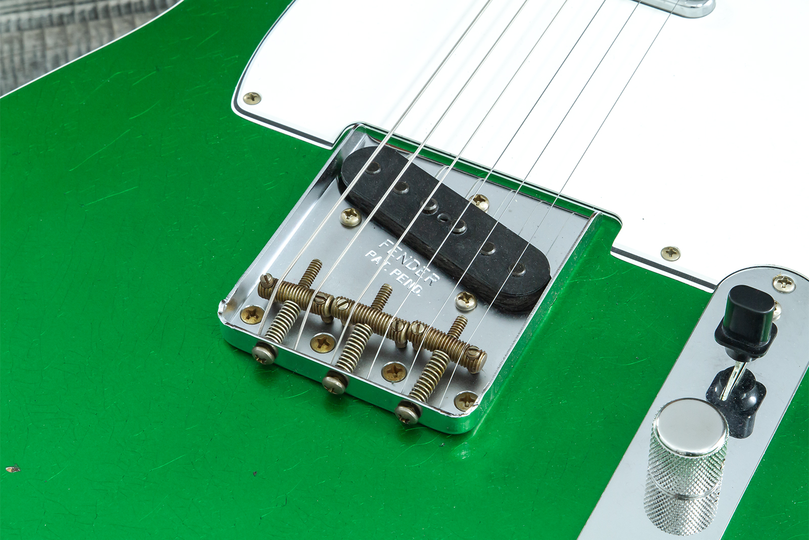 Fender Custom Shop Tele 1959 Vintage Custom 2s Ht Rw #r147917 - Journeyman Relic Candy Green - Televorm elektrische gitaar - Variation 5