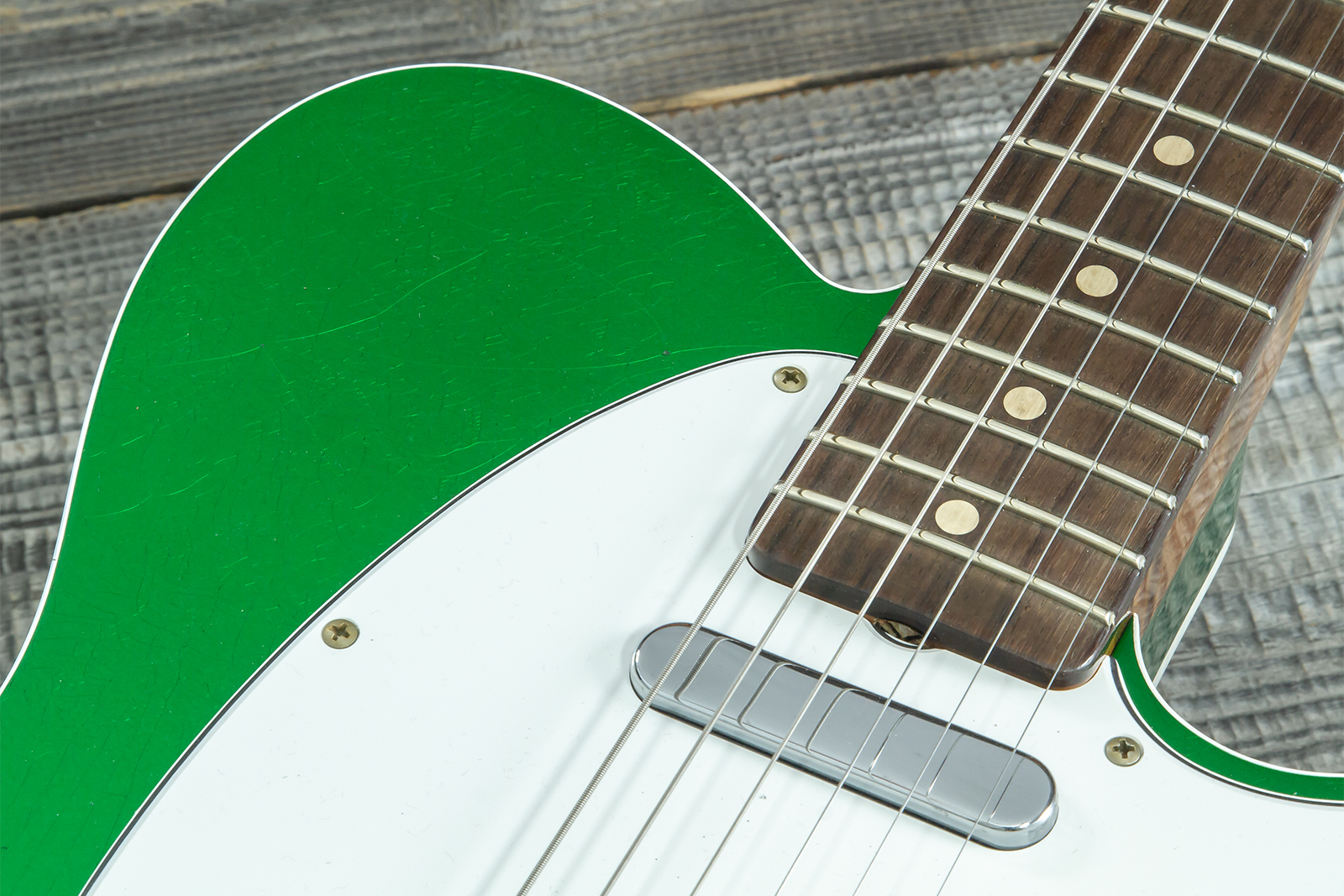 Fender Custom Shop Tele 1959 Vintage Custom 2s Ht Rw #r147917 - Journeyman Relic Candy Green - Televorm elektrische gitaar - Variation 6