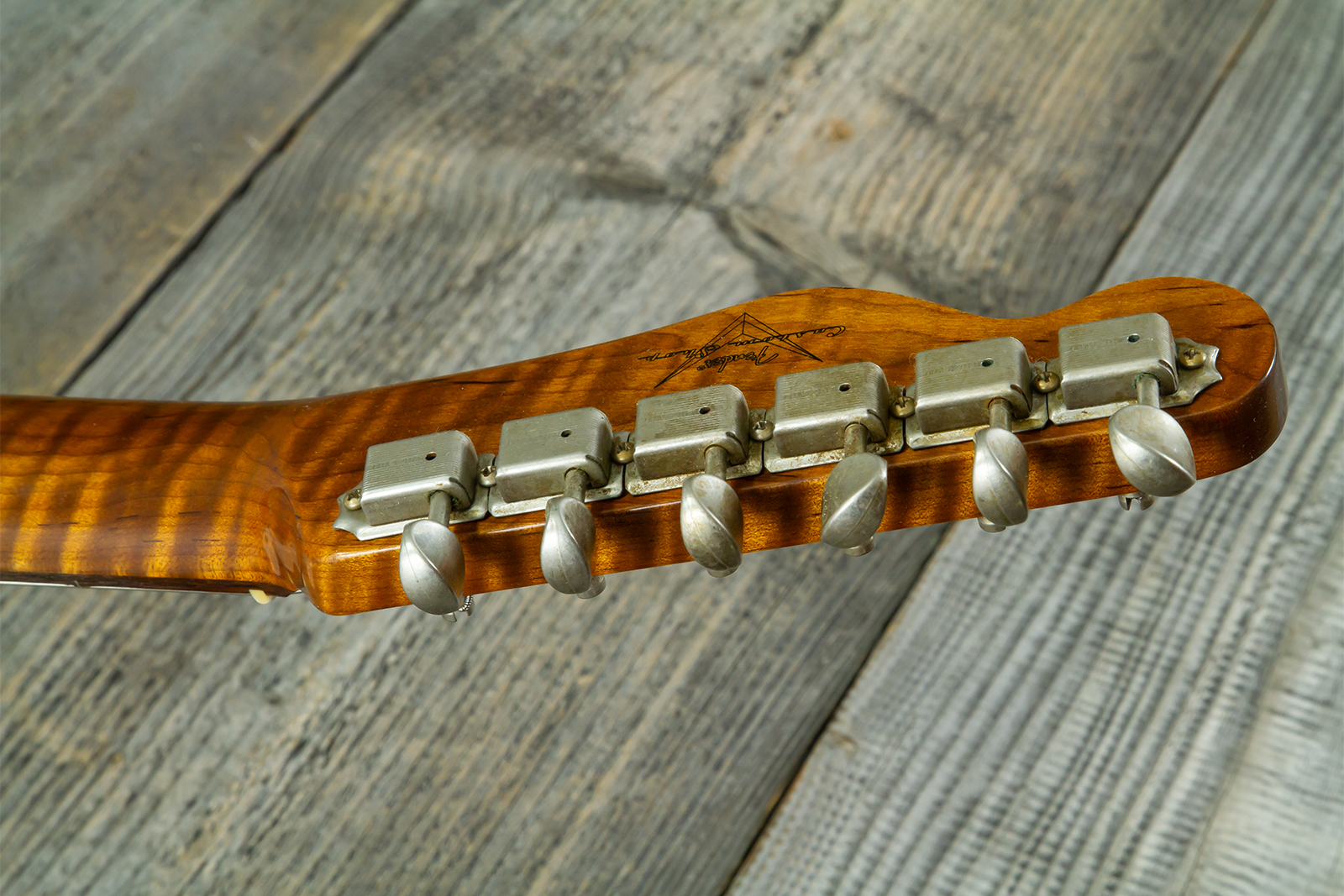 Fender Custom Shop Tele 1960 Vintage Custom 2s Ht Rw #r147862 - Journeyman Relic 3-color Sunburst - Televorm elektrische gitaar - Variation 12