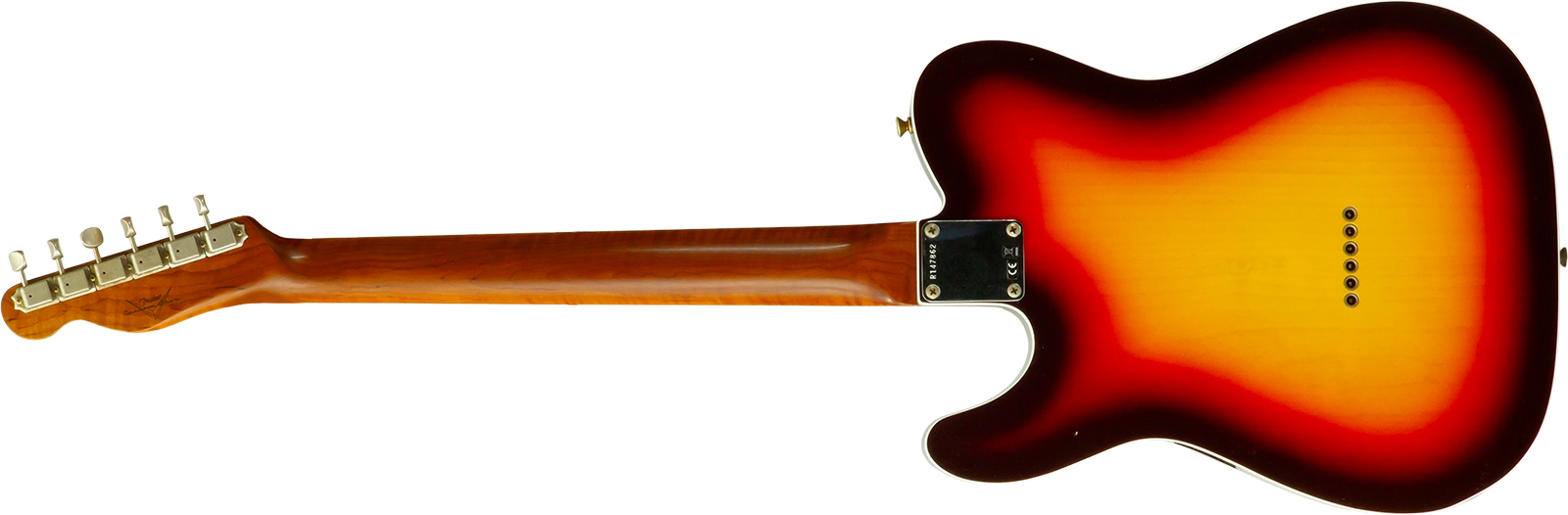 Fender Custom Shop Tele 1960 Vintage Custom 2s Ht Rw #r147862 - Journeyman Relic 3-color Sunburst - Televorm elektrische gitaar - Variation 1