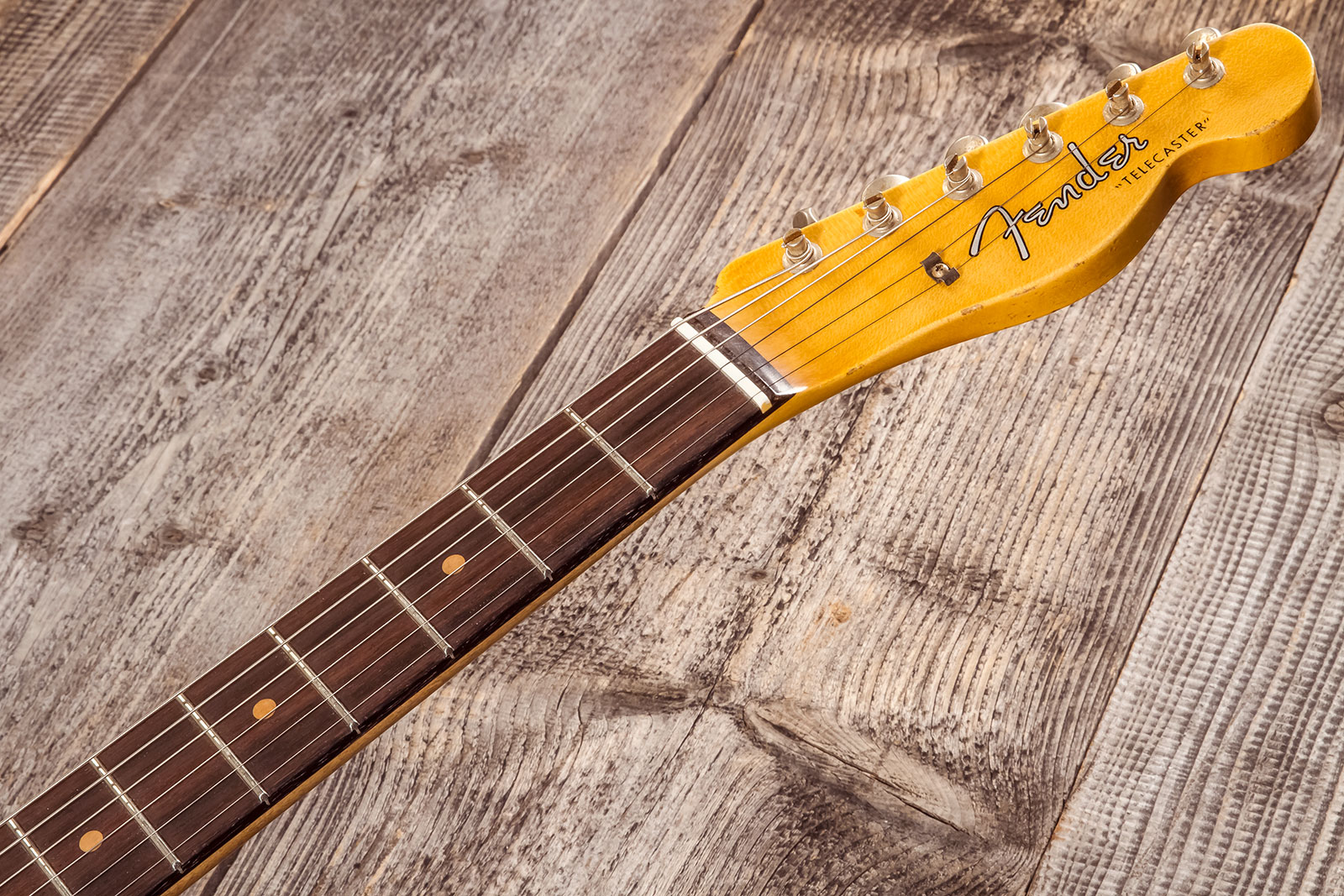 Fender Custom Shop Tele 1961 2s Ht Rw #cz576010 - Relic Aged Surf Green - Televorm elektrische gitaar - Variation 8