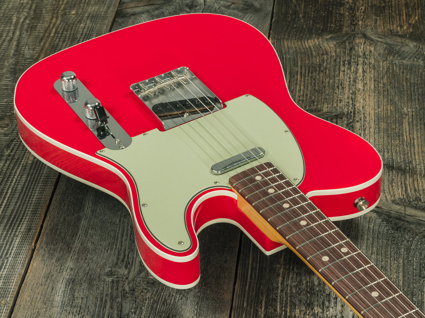 Fender Custom Shop Tele 1963 2s Ht Rw #r127693 - Closet Classic Fiesta Red - Televorm elektrische gitaar - Variation 2