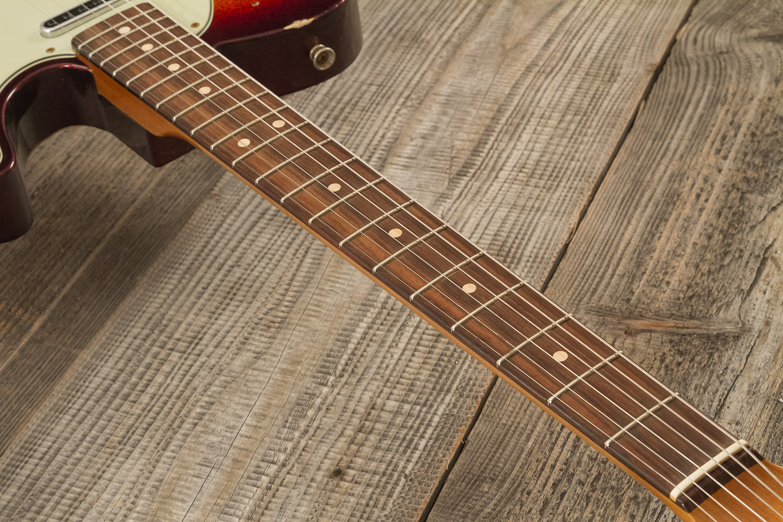 Fender Custom Shop Tele 1963 2s Ht Rw #r141275 - Heavy Relic Sparkle 3-color Sunburst - Televorm elektrische gitaar - Variation 7