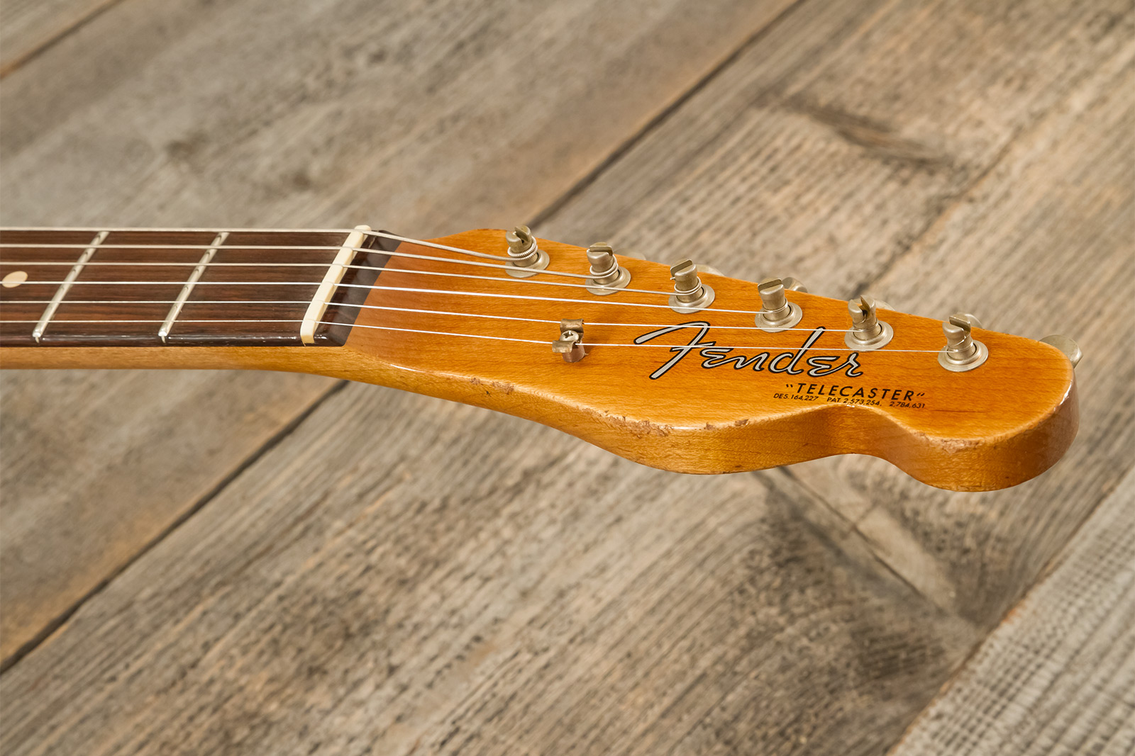 Fender Custom Shop Tele 1963 2s Ht Rw #r141275 - Heavy Relic Sparkle 3-color Sunburst - Televorm elektrische gitaar - Variation 8