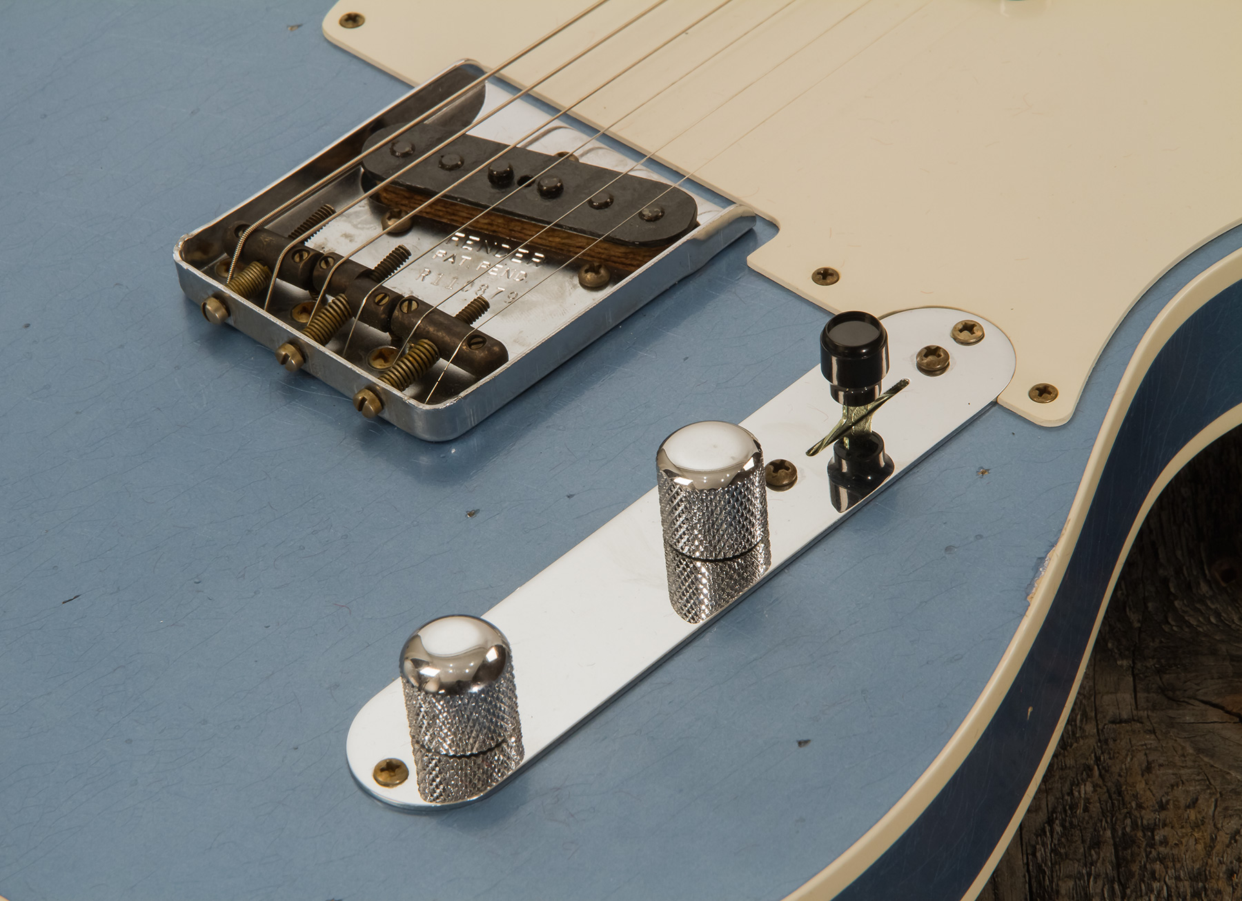 Fender Custom Shop Tele Custom Tomatillo 2s Ht Mn #r110879 - Relic Lake Placid Blue - Televorm elektrische gitaar - Variation 5