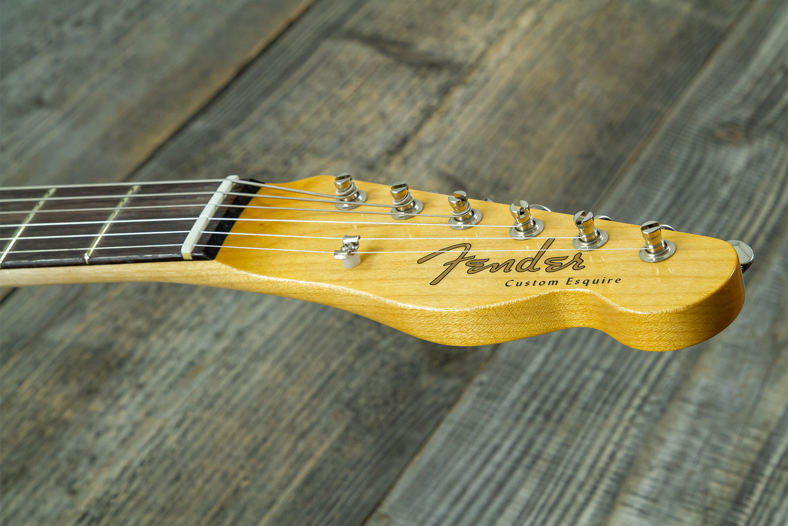 Fender Custom Shop Tele / Double Esquire Custom 2s Ht Rw #cz590971 - Closet Classic Aged Natural - Televorm elektrische gitaar - Variation 6