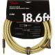 Deluxe Instrument Cable, Straight/Angle, 18.6ft - Tweed