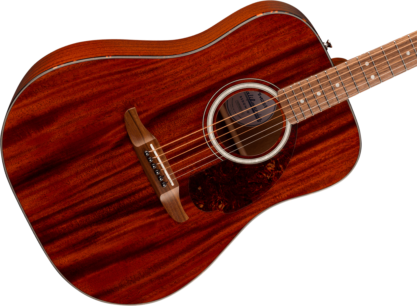 Fender Deluxe Redondo Mahogany California Dreadnought Tout Acajou Noy - Natural - Folk gitaar - Variation 2
