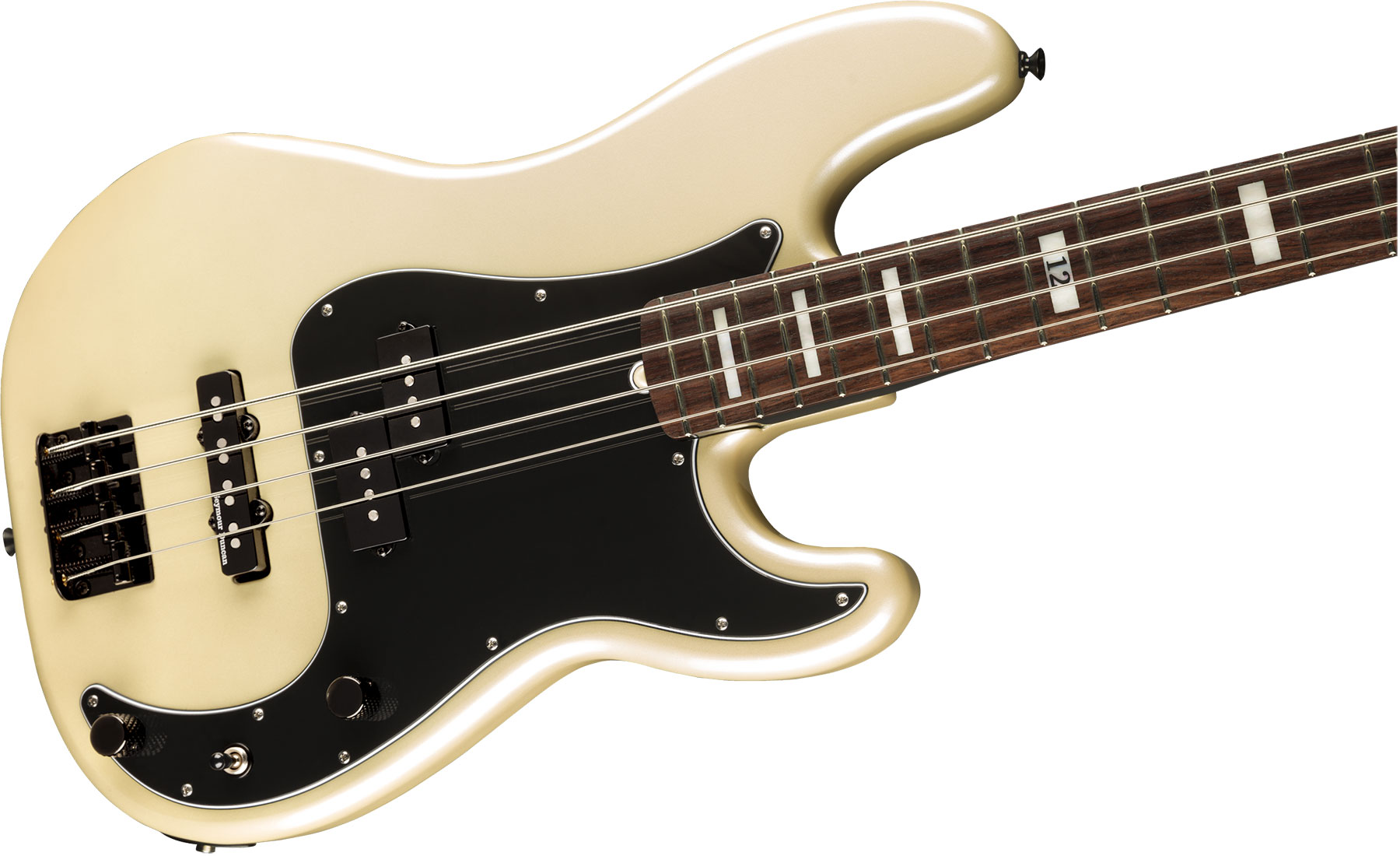 Fender Duff Mckagan Precision Bass Deluxe Signature Rw - White Pearl - Solid body elektrische bas - Variation 2
