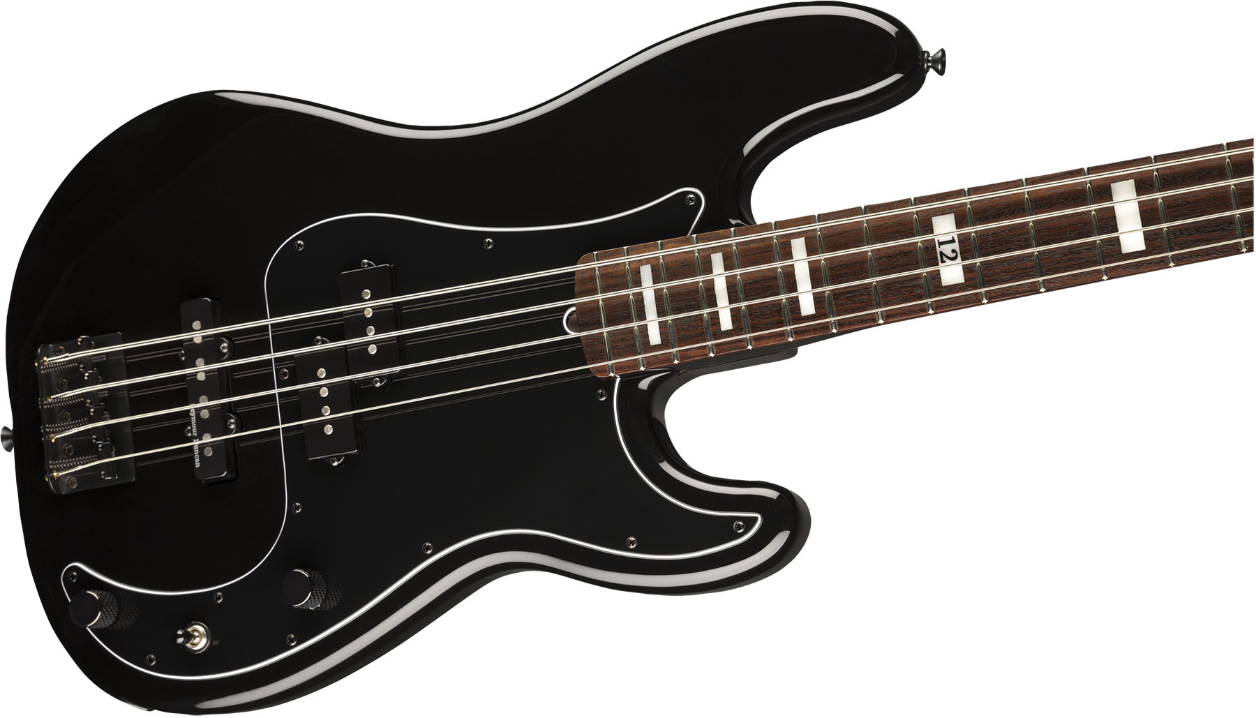 Fender Duff Mckagan Precision Bass Deluxe Signature Rw - Black - Solid body elektrische bas - Variation 2