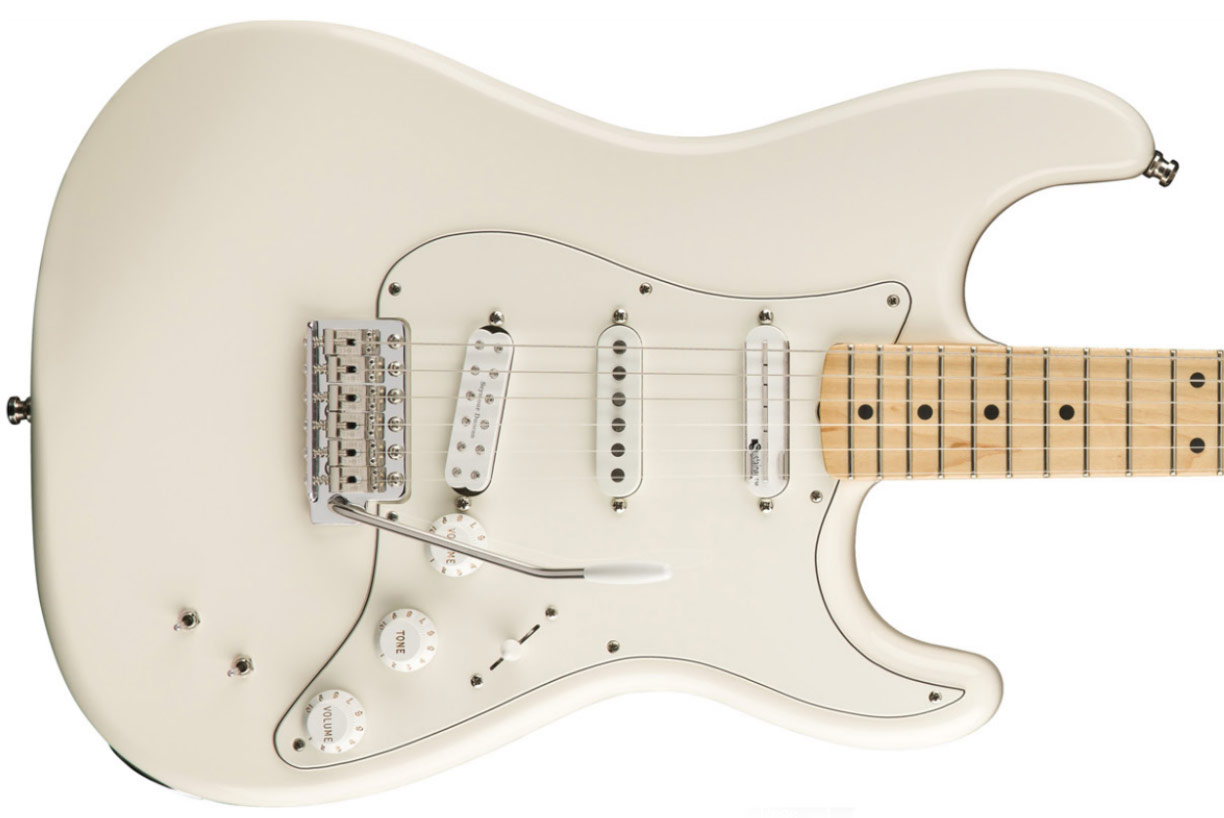 Fender Eob Strat Sustainer Signature Mex Hss Trem Mn - Olympic White - Elektrische gitaar in Str-vorm - Variation 1