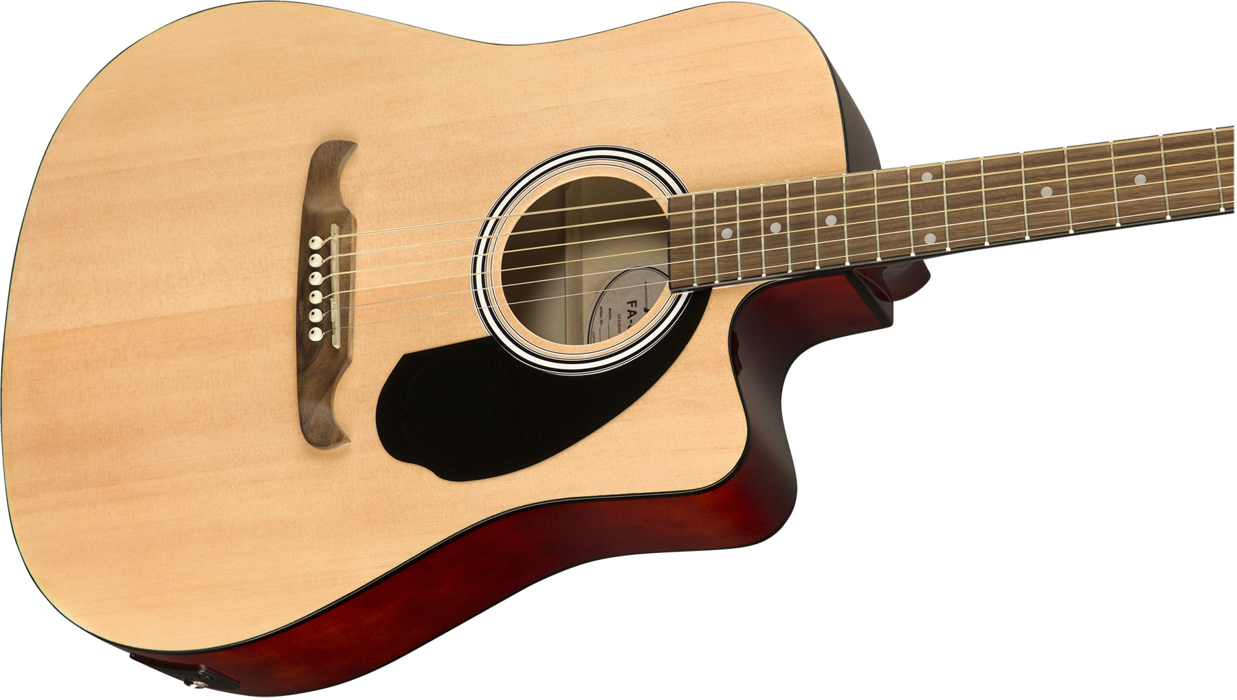 Fender Fa-125ce Dreadnought Alternative Epicea Acajou Wal - Natural - Westerngitaar & electro - Variation 2