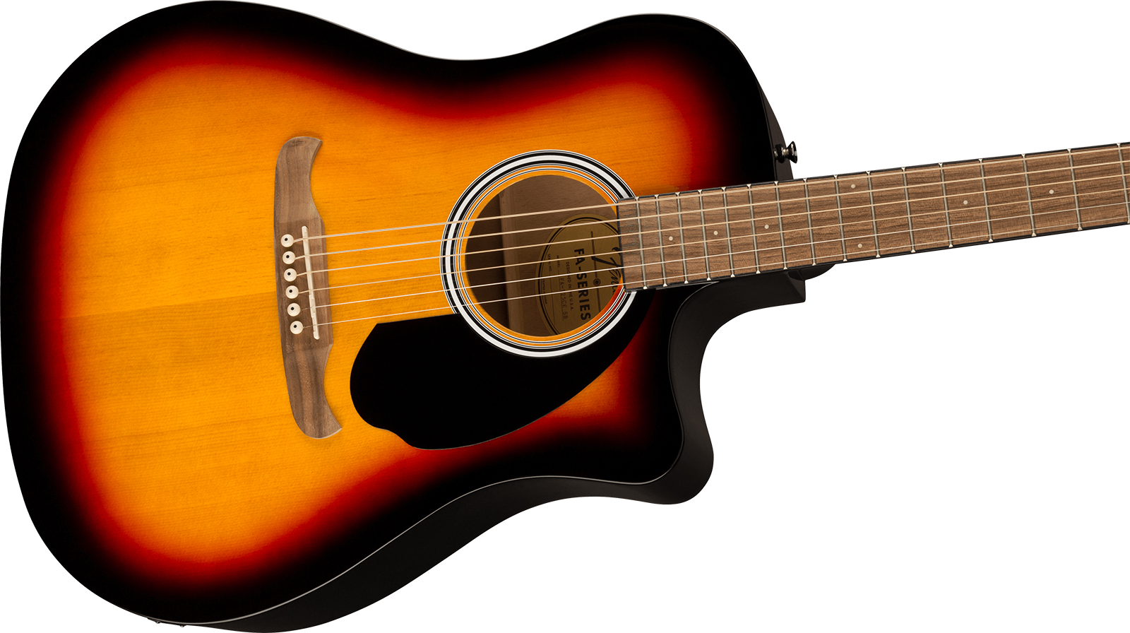 Fender Fa125ce Alternative Dreadnought Cw Epicea Acajou Wal - Sunburst - Volksgitaar - Variation 2