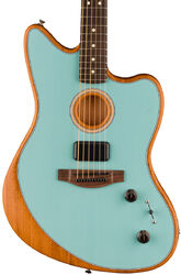 Elektro-akoestische gitaar Fender Acoustasonic Player Jazzmaster (MEX, RW) - Ice blue