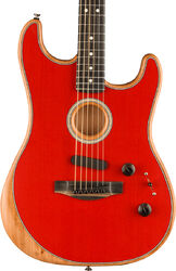 Volksgitaar Fender American Acoustasonic Stratocaster - Dakota red