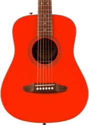 Folk gitaar Fender California Standard Redondo Mini +Bag - fiesta red