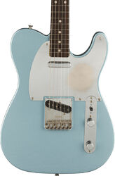 Televorm elektrische gitaar Fender Chrissie Hynde Telecaster (MEX, RW) - Road worn faded ice blue metallic 