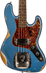 Solid body elektrische bas Fender Custom Shop 1961 Jazz Bass #CZ556667 - Heavy relic lake placid blue