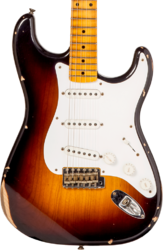 Elektrische gitaar in str-vorm Fender Custom Shop 70th Anniversary 1954 Stratocaster Ltd #XN4158 - Relic wide-fade 2-color sunburst
