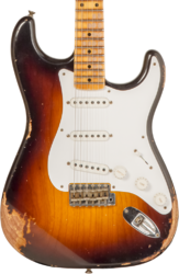 Elektrische gitaar in str-vorm Fender Custom Shop 70th Anniversary 1954 Stratocaster Ltd #XN4309 - Heavy relic wide fade 2-color sunburst