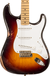 Elektrische gitaar in str-vorm Fender Custom Shop 70th Anniversary 1954 Stratocaster Ltd #XN4859 - Relic 2-Color Sunburst