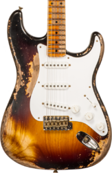 Elektrische gitaar in str-vorm Fender Custom Shop 70th Anniversary 1954 Stratocaster Ltd #XN4889 - Super heavy relic 2-color sunburst